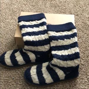 UGG Classic Tall Stripe Cable Knit Boot
